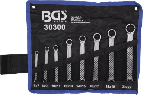 BGS technic 8 részes csillag-csillagkulcs készlet, extra lapos, 6-22 mm (BGS 30300)