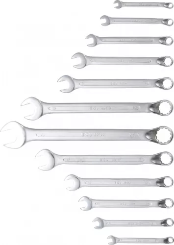 BGS technic 12 részes hajlított csillag-villáskulcs készlet, 6-22 mm (BGS 30301)