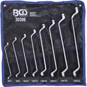   BGS technic 8 részes hajlított csillag-csillagkulcs készlet (BGS 30306)