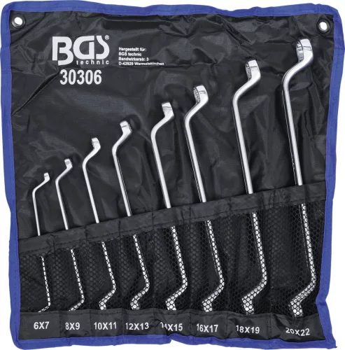BGS technic 8 részes hajlított csillag-csillagkulcs készlet (BGS 30306)