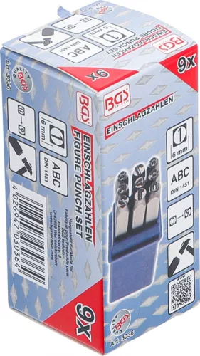 BGS technic Számbeütő készlet, 6mm (BGS 3036)