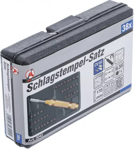 BGS DIY Szám és betűbeütő készlet | 36 az 1-ben (BGS 3042)