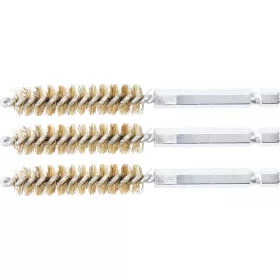   BGS technic Sárgarézkefe készlet | 11 mm | 1/4" | 3 darabos | a BGS 3078 kefekészlethez (BGS 3078-11-M)