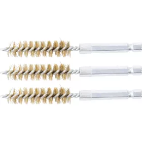   BGS technic Sárgarézkefe készlet | 12 mm | 1/4" | 3 darabos | a BGS 3078 kefekészlethez (BGS 3078-12-M)