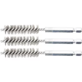   BGS technic Acélkefe készlet | 12 mm | 1/4" | 3 darabos | a BGS 3078 kefekészlethez (BGS 3078-12-S)