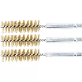   BGS technic Sárgarézkefe készlet | 15 mm | 1/4" | 3 darabos | a BGS 3078 kefekészlethez (BGS 3078-15-M)