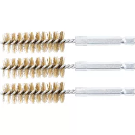   BGS technic Sárgarézkefe készlet | 16 mm | 1/4" | 3 darabos | a BGS 3078 kefekészlethez (BGS 3078-16-M)
