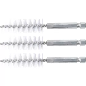   BGS technic Nylonkefe készlet | 16 mm | 1/4" | 3 darabos | a BGS 3078 kefekészlethez (BGS 3078-16-N)