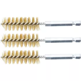   BGS technic Sárgarézkefe készlet | 17 mm | 1/4" | 3 darabos | a BGS 3078 kefekészlethez (BGS 3078-17-M)