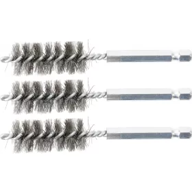   BGS technic Acélkefe készlet | 17 mm | 1/4" | 3 darabos | a BGS 3078 kefekészlethez (BGS 3078-17-S)