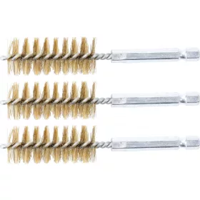   BGS technic Sárgarézkefe készlet | 19 mm | 1/4" | 3 darabos | a BGS 3078 kefekészlethez (BGS 3078-19-M)