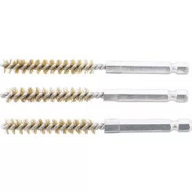   BGS technic Sárgarézkefe készlet | 8 mm | 1/4" | 3 darabos | a BGS 3078 kefekészlethez (BGS 3078-8-M)