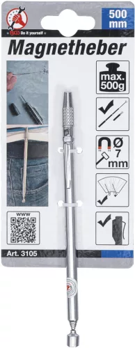 BGS DIY Mágneses felszedő | 500 mm | teherbírás: 0,5 kg (BGS 3105)