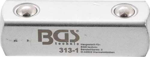 BGS technic 1/2" négyszög adapter | a BGS 312 átmenőfejes, racsnis hajtószárhoz (BGS 313-1)
