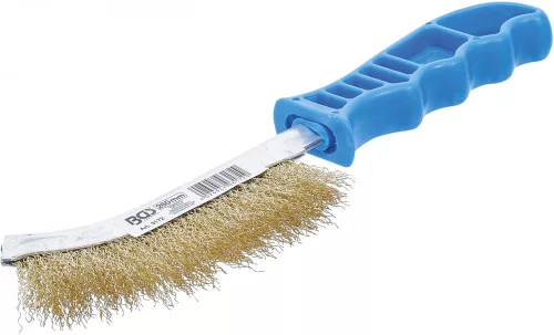 BGS technic Acél kefe, sárgaréz bevonat, 260mm hosszú (BGS 3172)