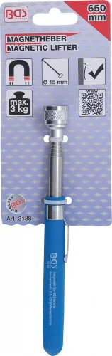 BGS technic Mágneses szerszám felszedő, 650mm, 3kg feletti teljesítmény (BGS 3188)