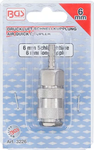 BGS technic Levegős gyorscsatlakozó, 6mm (BGS 3226)