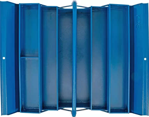 BGS technic Fém szerszámosdoboz | üres | 530 x 200 x 200 mm | 5 rekeszes (33002)
