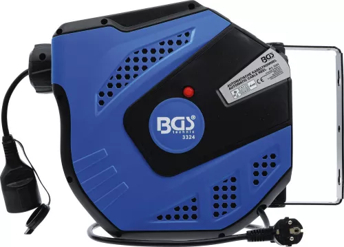 BGS technic Automata műhelyi kábeldob 20 m, H05VV-F 3G1,5 mm², 230 V, 3000 W (BGS 3324)