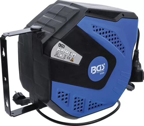 BGS technic Automata műhelyi kábeldob 20 m, H05VV-F 3G1,5 mm², 230 V, 3000 W (BGS 3324)