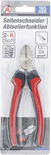 BGS DIY Oldalcsípő fogó 165 mm, kábelcsupaszító funkcióval (BGS 332)