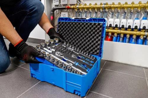 BGS technic Szerszámkészlet, 1/4" / 1/2", BGS systainer®, 77 darabos (3357)