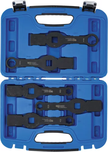 BGS technic Ütő csillagkulcs készlet haszongépjármű féknyergekhez, 24–26 mm és E18–E24, 5 részes (BGS 35310)