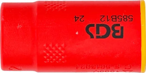 BGS technic VDE dugókulcs hatszögletű | 10 mm (3/8") | 12 mm (35872)