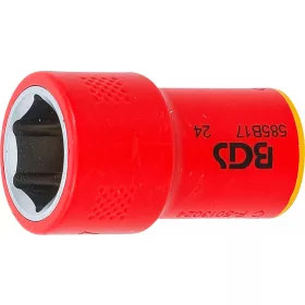   BGS technic VDE dugókulcs hatszögletű | 10 mm (3/8") | 17 mm (35877)
