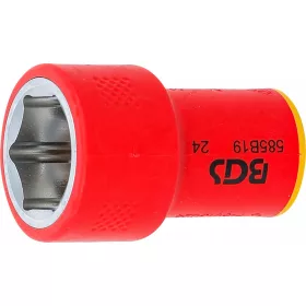   BGS technic VDE dugókulcs hatszögletű | 10 mm (3/8") | 19 mm (35879)