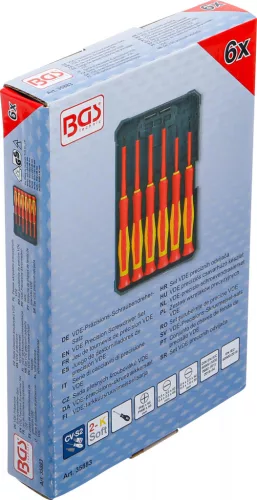 BGS technic VDE precíziós csavarhúzó készlet | 6 darabos (35883)