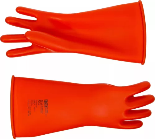 BGS technic Villanyszerelő védőkesztyű | természetes latex szigetelő védelemmel | Méret 10 (XL) (35891)