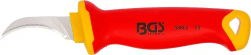 BGS technic VDE kábelkés horgas pengével, 180 mm, 50 mm-es pengével (BGS 35893)