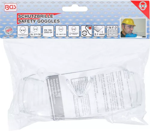 BGS technic Védőszemüveg (víztiszta) (BGS 3627)