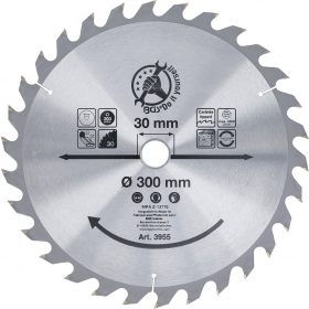   BGS DIY Karbid hegyű körfűrész tárcsa, 300 x 30 x 3.2 mm, 30 fogú (BGS 3955)