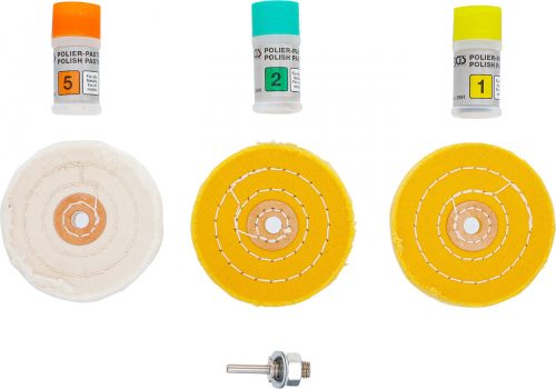 BGS technic Polírozó készlet 7 részes, kemény fémhez (BGS 3991)