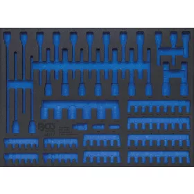   BGS technic 3/3 Szerszámtálca szerszámkocsikhoz, üresen: bitek és bitfejek számára (BGS 4017-5)