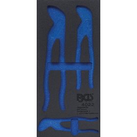   BGS technic 1/3 Szerszámtálca szerszámkocsihoz, üresen: 3 részes vízvezetékszerelő készlethez (nem tartozék) (BGS 4022-1)
