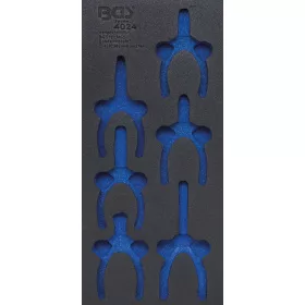   BGS technic 1/3 Szerszámtálca szerszámkocsihoz, üresen: 6 részes precíziós fogó készlethez (nem tartozék) (BGS 4024-1)