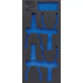   BGS technic 1/3 Szerszámtálca szerszámkocsihoz, üresen: 4 részes Seeger-gyűrű fogó készlethez (nem tartozék) (BGS 4025-1)