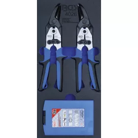   BGS technic 1/3 Szerszámkocsi szerszámkocsihoz: 5 részes lépcsősfúró / lemezvágó olló készlettel (BGS 4026)