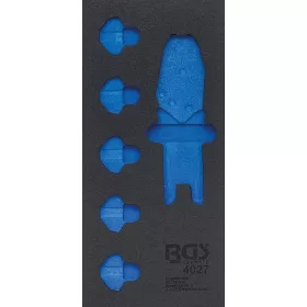   BGS technic 1/3 Szerszámtálca szerszámkocsihoz, üresen: 11 részes krimpelőfogó készlethez (nem tartozék) (BGS 4027-1)