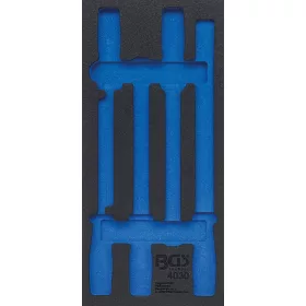   BGS technic 1/3 Szerszámtálca szerszámkocsihoz, üresen: 5 részes reszelő készlethez (nem tartozék) (BGS 4030-1)