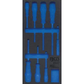   BGS technic 1/3 Szerszámtálca szerszámkocsihoz, üresen: 8 részes VDE csavarhúzó készlethez (nem tartozék) (BGS 4037-1)