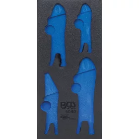   BGS technic 1/3 Szerszámtálca szerszámkocsihoz, üresen: 4 részes Grip fogó készlethez (nem tartozék) (BGS 4040-1)