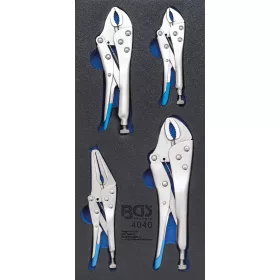   BGS technic 1/3 Szerszámtálca szerszámkocsihoz: 4 részes Grip fogó készlettel (BGS 4040)