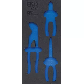   BGS technic 1/3 Szerszámtálca szerszámkocsihoz, üresen: 3 részes fogó készlethez (nem tartozék) (BGS 4042)