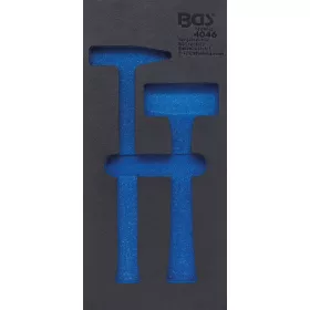   BGS technic 1/3 Szerszámtálca szerszámkocsihoz, üresen: 2 részes lakatos és kőtörő kalapács készlethez (nem tartozék) (BGS 4046-1)