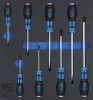 BGS technic 2/3 Szerszámtálca szerszámkocsihoz: 8 részes lapos és csillag csavarhúzó készlettel (BGS 4055)