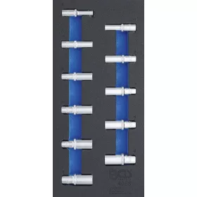   BGS technic 1/3 Szerszámtálca szerszámkocsihoz: 11 részes 3/8" 6-szögű hosszított dugókulcs készlettel, 8-19 mm (BGS 4058)